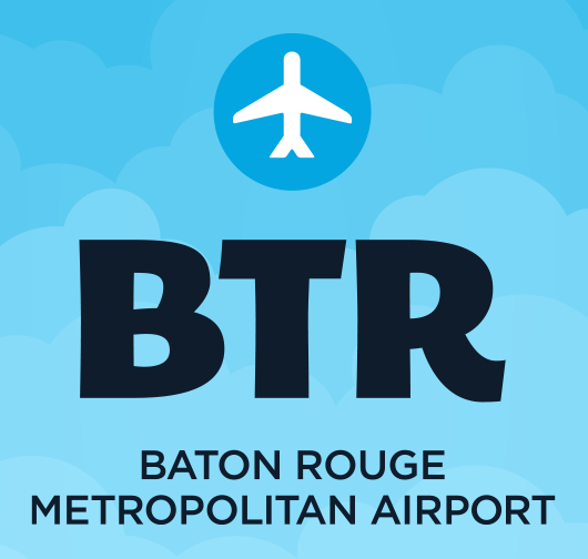 Baton Rouge, LA Metropolitan Airport Logo